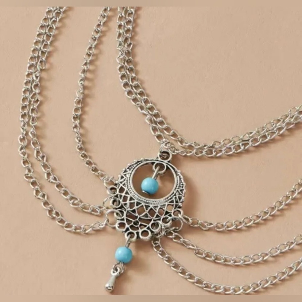 BOHO VINTAGE STYLE ANKLE BRACELET - Picture 2 of 5